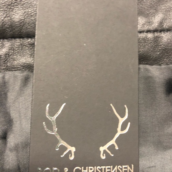 NWT Black Leather Belted Tapered Leg Trouser - Picture 7 of 7